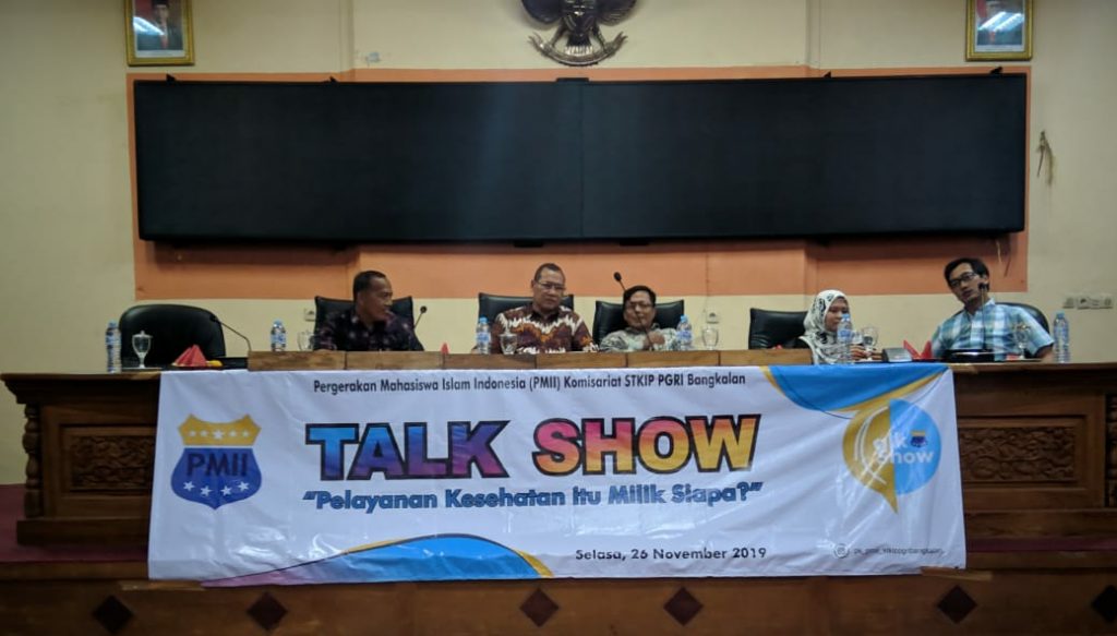 PMII STKIP Gelar Talk Show, Pelayanan Kesehatan itu Milik Siapa ?