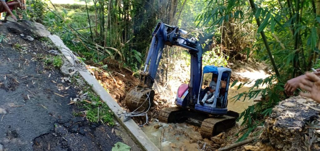 PUPR mulai kerjakan Jembatan Ambruk  di Desa Dabung