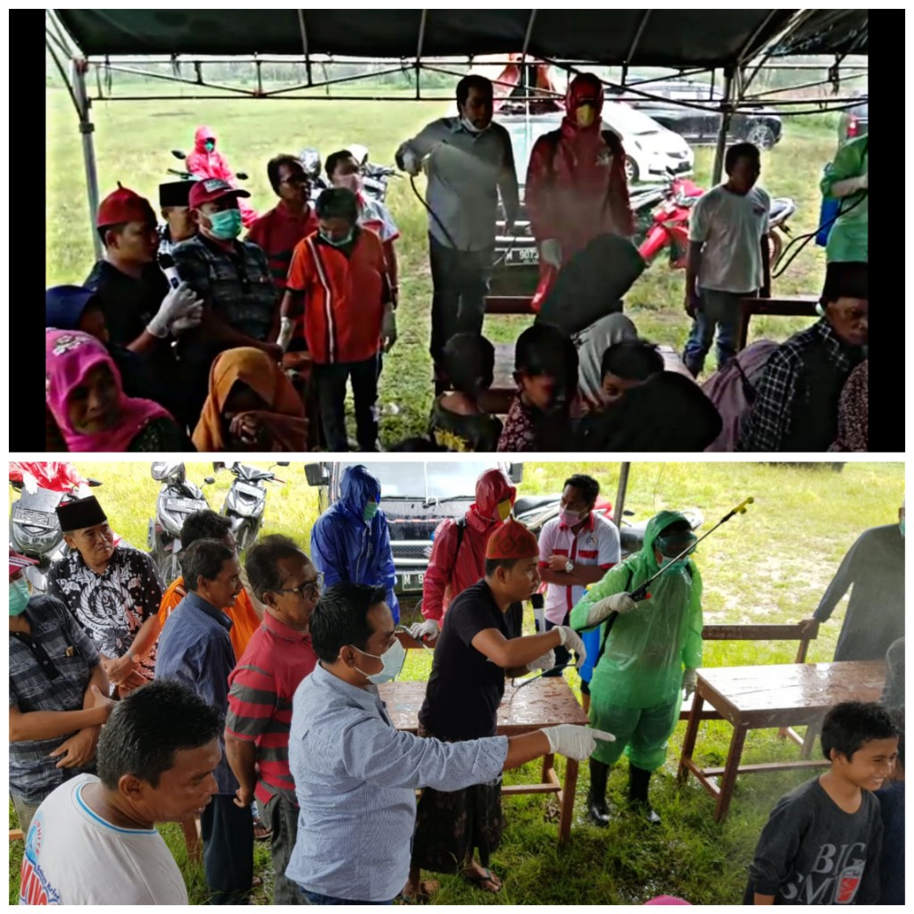 Ingin Memastikan Posko Berjalan Dengan Baik, DPRD Jatim Ini Ikut Serta Kegiatan Penyemprotan Disinfektan