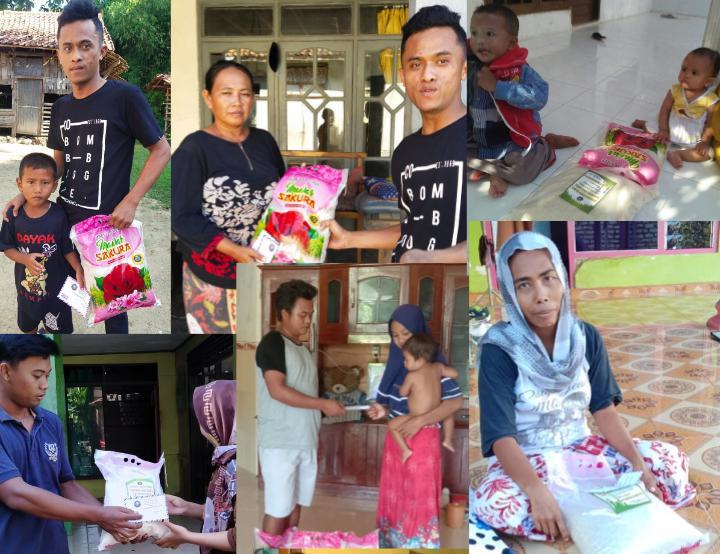 Tanamkan Sesama, Pemuda Desa Pangeleyan Santuni Puluhan Anak Yatim