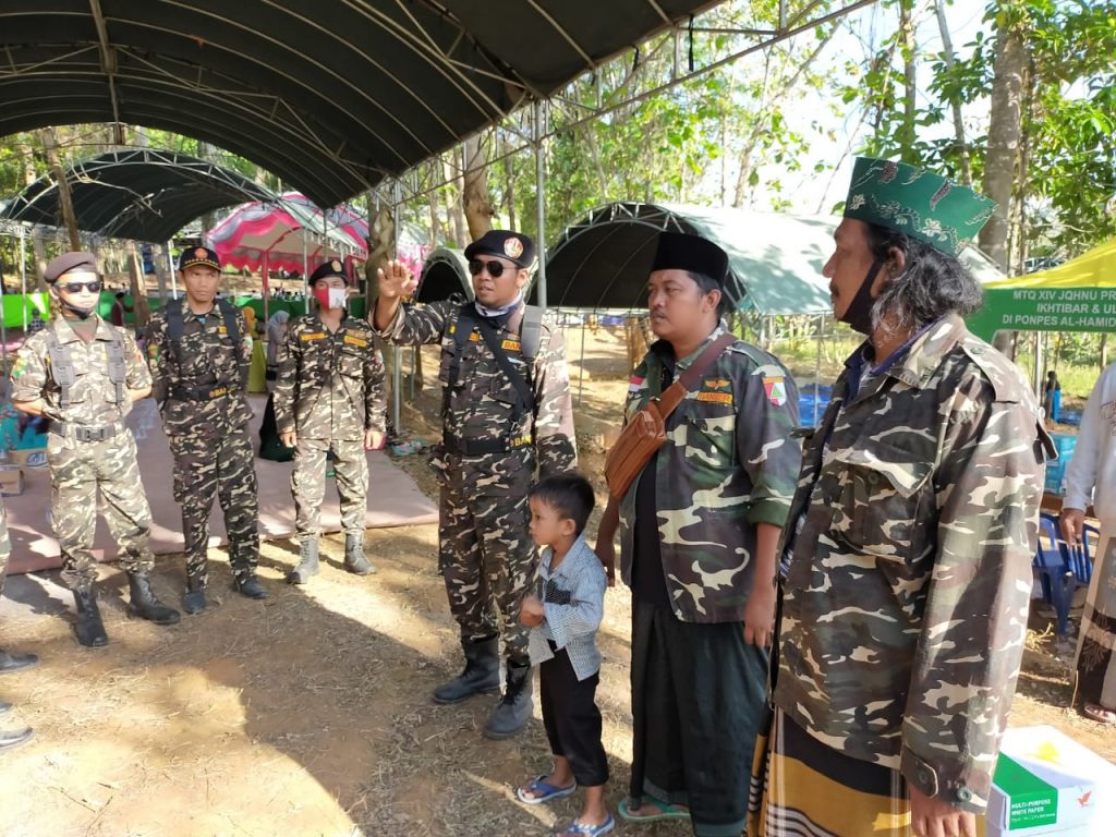 Banser Konang Amankan Jalannya Haul Syaikh Muzakki Bhujuk Batokolong