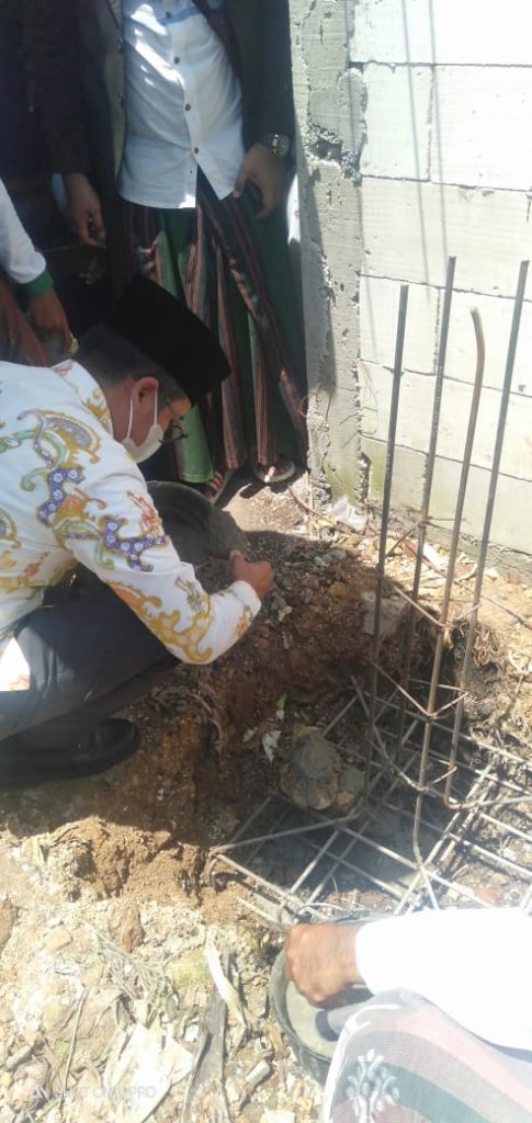 Bupati Bangkalan dan PC NU Letakkan Batu Pertama Untuk Pembangunan Kantor NU Bersama