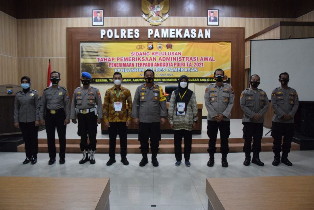 Begini Cara Polres Pamekasan Cegah Nepotisme  Penerimaan Anggota Baru