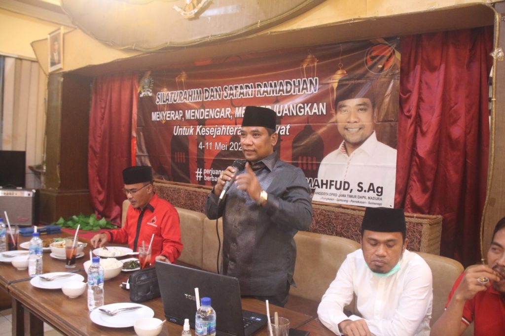 Serap Aspirasi Bersama Pengurus PDIP se-kabupaten Bangkalan, Mahfud Sampaikan Kader Harus Hadir Membantu Masyarakat
