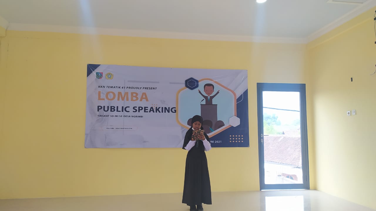 LPPM Mahasiswa UTM, Ajak Masyarakat Desa Ngrimbi Vaksinasi lewat Lomba Public Speaking