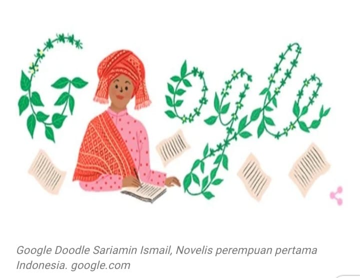 Tampilkan Sosok Sariamin Ismail, Logo Google Jadi Perbincangan