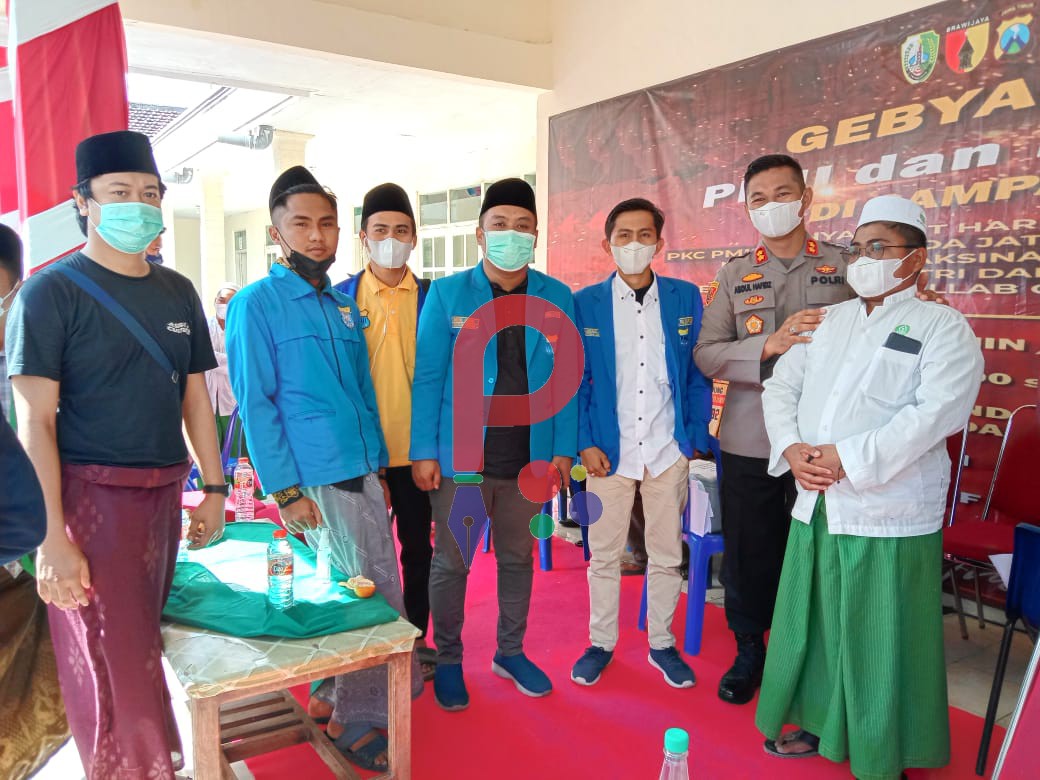 PMII Adakan Vaksinasi di Ponpes Miftahut Thullab Sampang