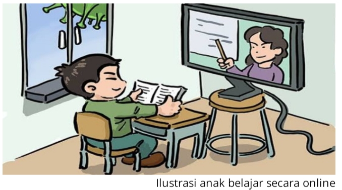 Belajar Daring di Sampang Diperpanjang
