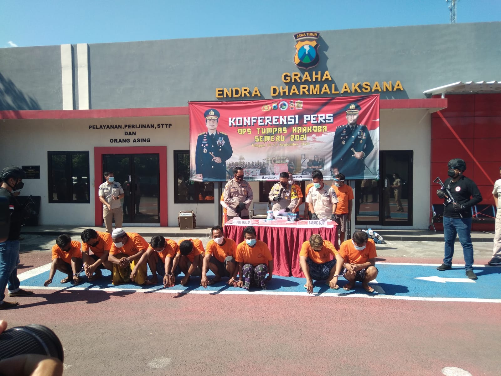 Operasi Tuntas Semeru, Polres Bangkalan Ringkus 21 Budak Sabu