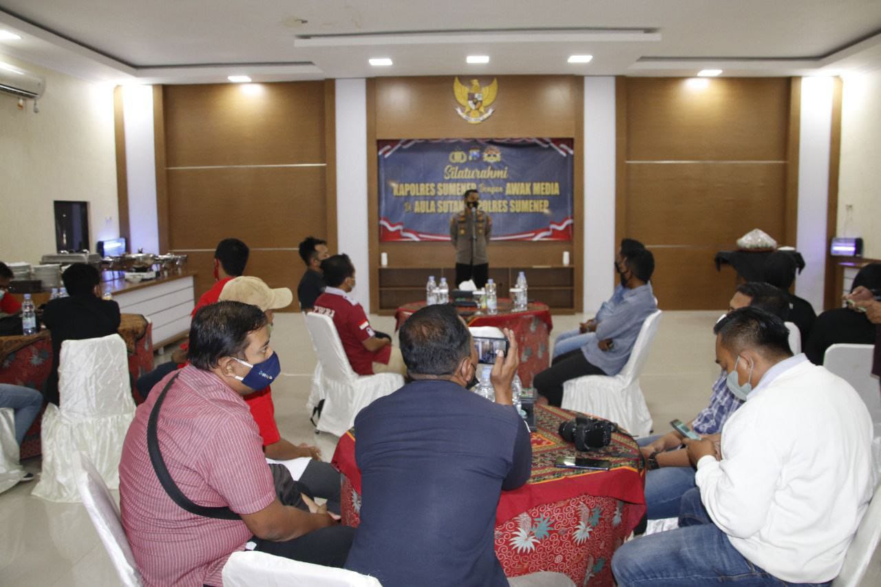 Kapolres Sumenep Silaturrahim Bersama Awak Media