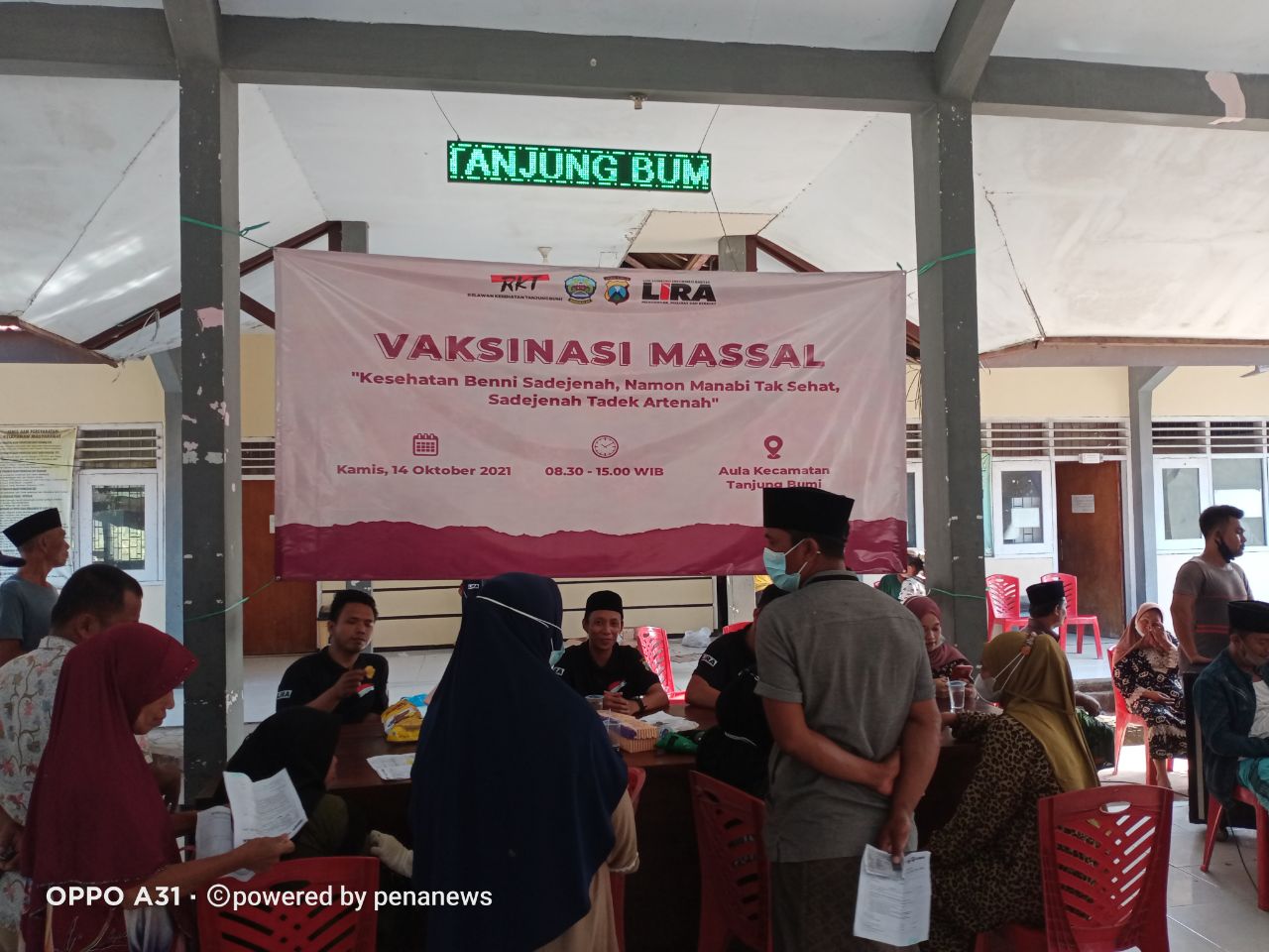 LSM Lira Gelar Vaksinasi di Tanjung Bumi