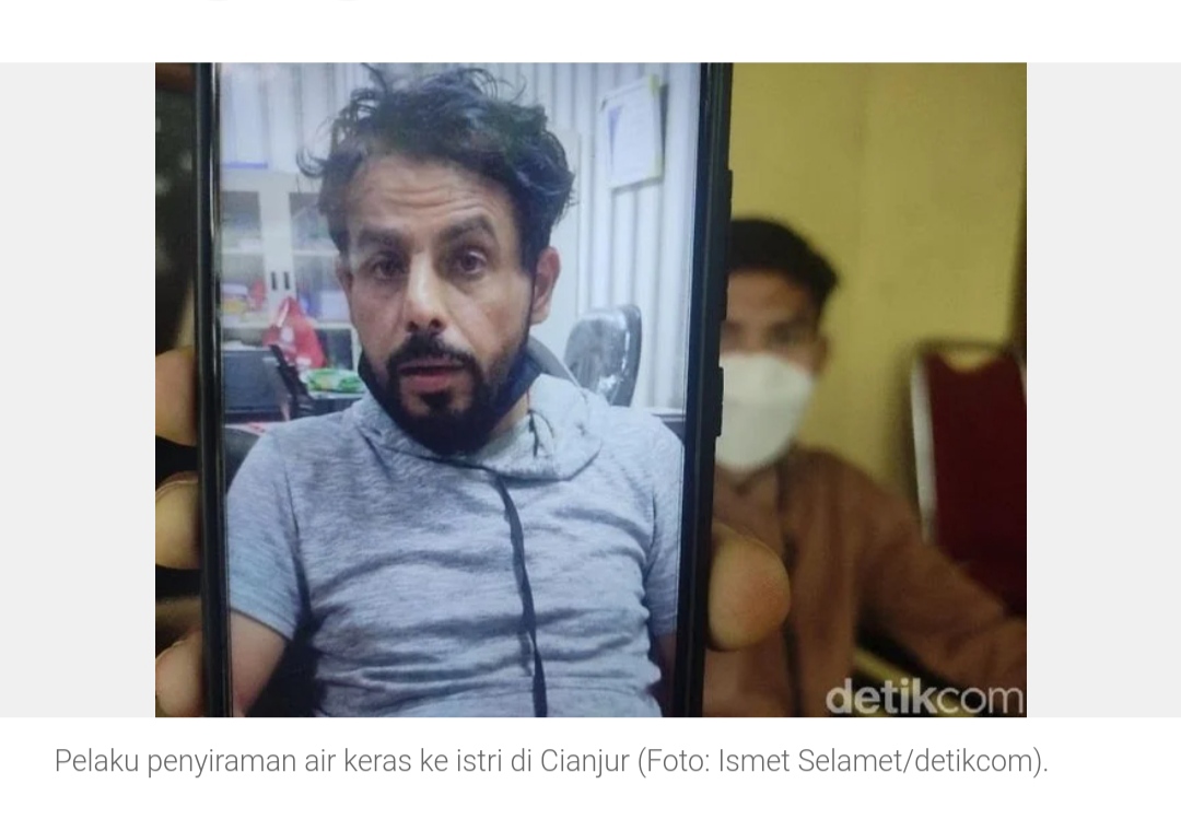 Begini Kekejian Pria Arab yang Siram Istrinya Dengan Air Keras