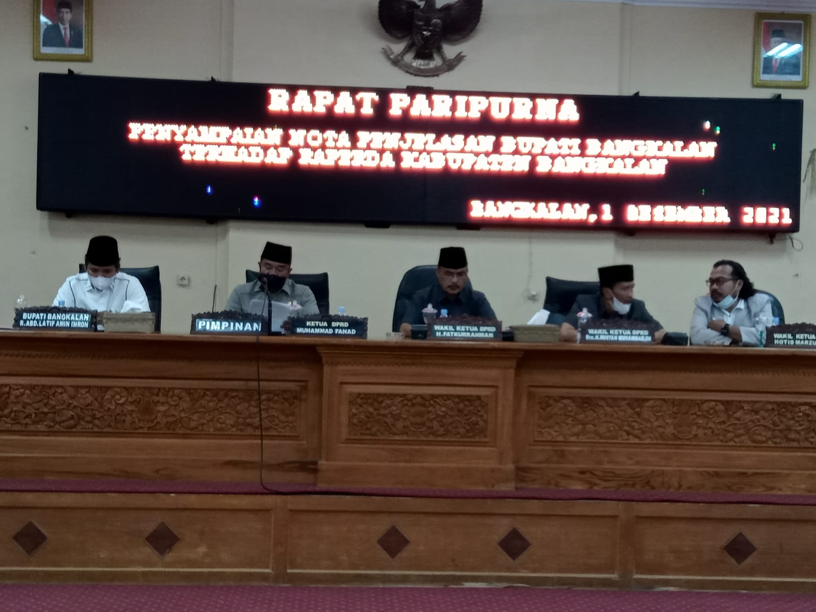 DPRD Bangkalan Gelar Rapat Paripurna Soal Penjelasan Bupati Tentang Perda BUMD