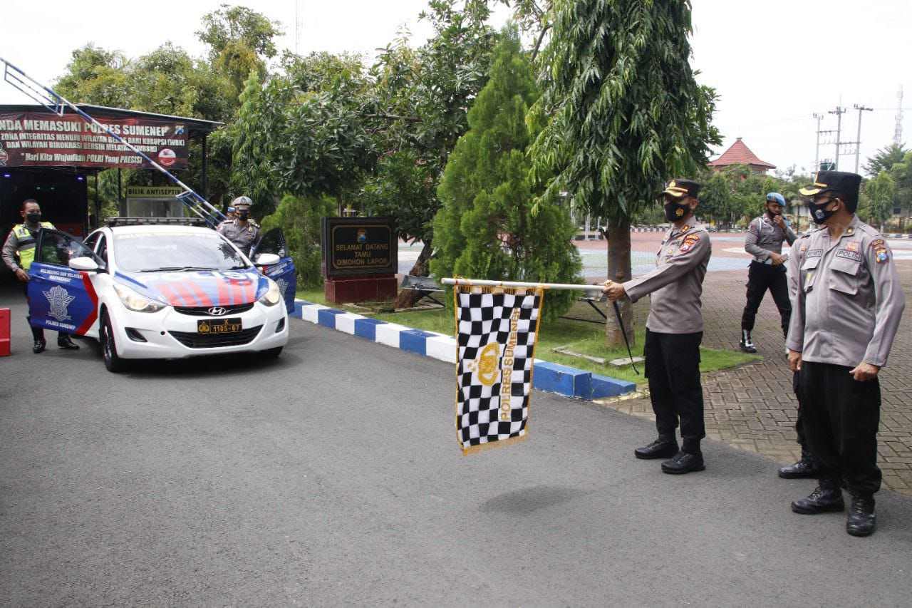 Peduli Bencana Semeru, Polres Sumenep Kirim Bansos