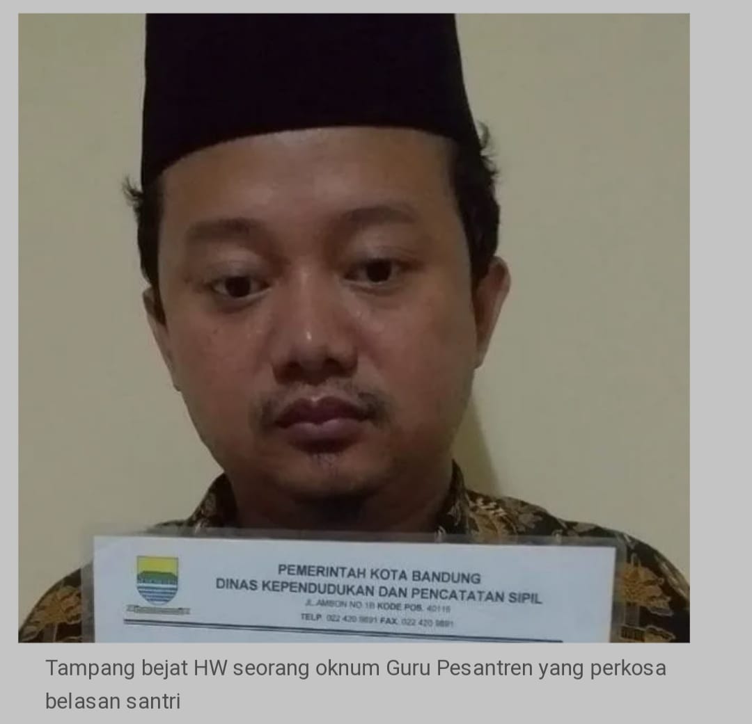 Guru di Bandung Cabuli 12 Santrinya Hingga Melahirkan 8 Anak