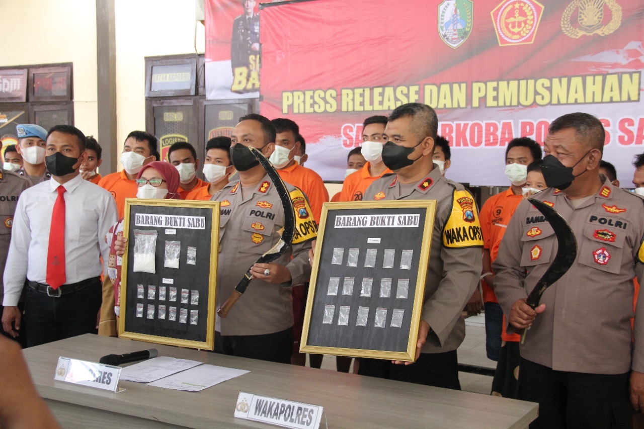 Selama 2021: Polisi Sampang Ringkus 167 Tersangka Narkoba