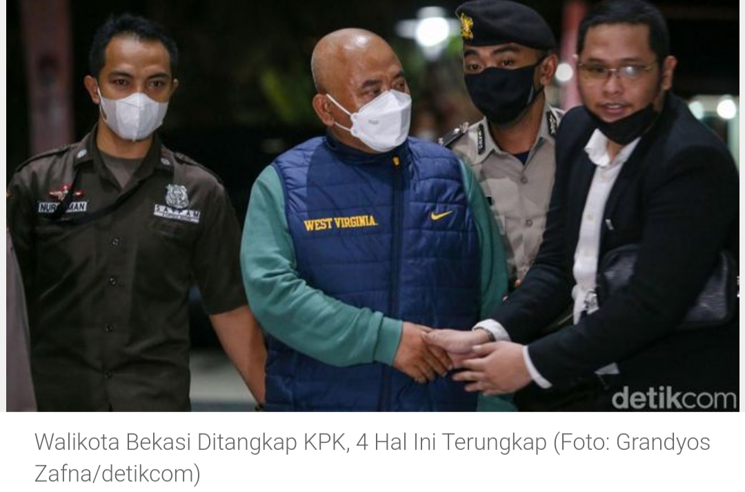 Wali Kota Bekasi Ditangkap KPK Karena Fee Proyek