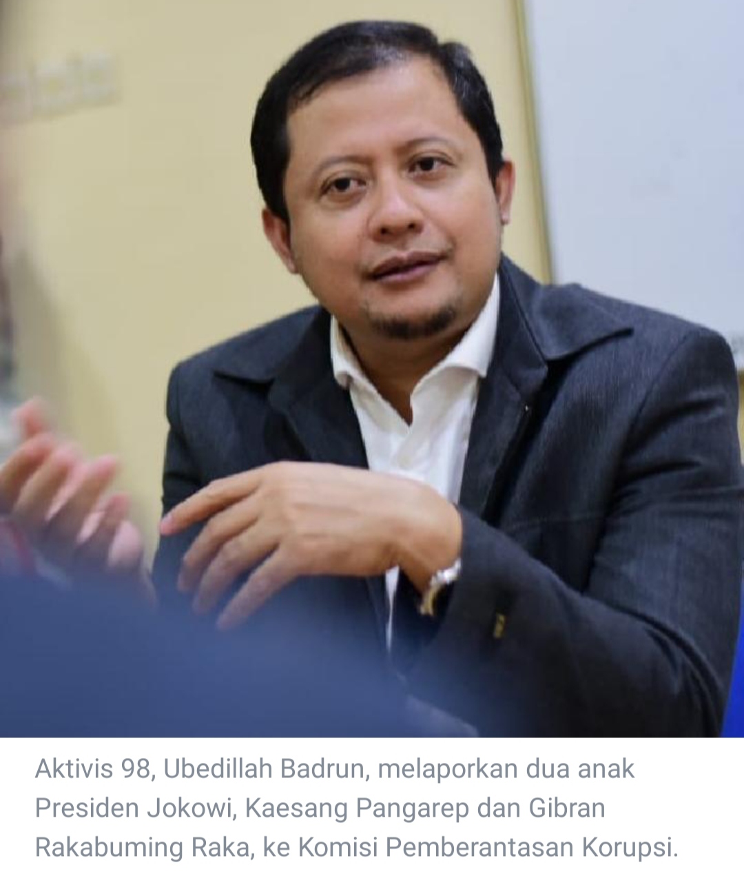 Dilaporkan Balik Jokowi Mania Karena Laporkan Gibran dan Kaesang, Begini Reaksi Aktivis 98 Ubedilah Badrun