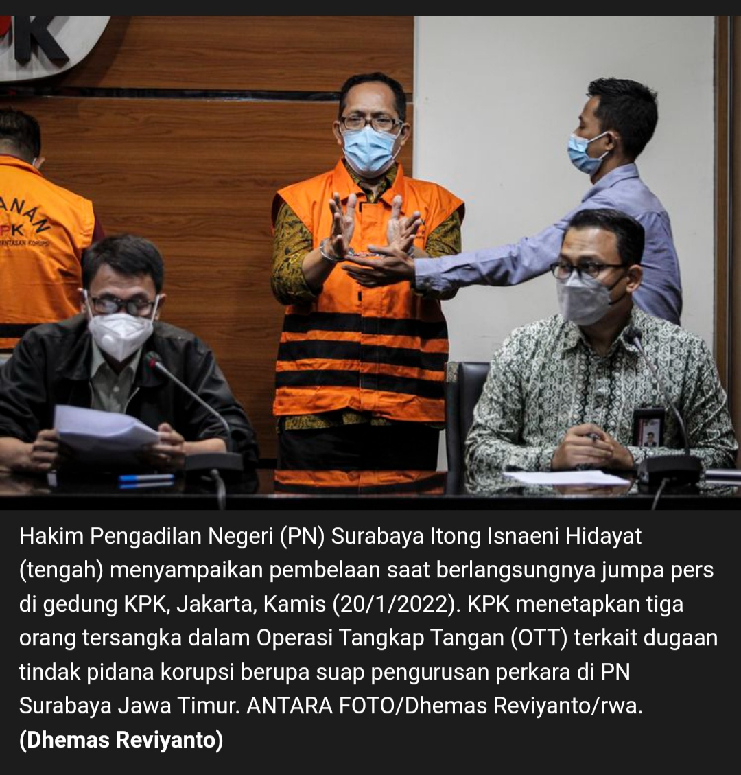 Suap Perkara di PN Surabaya, Para Tersangka Pakai Kode Tertentu