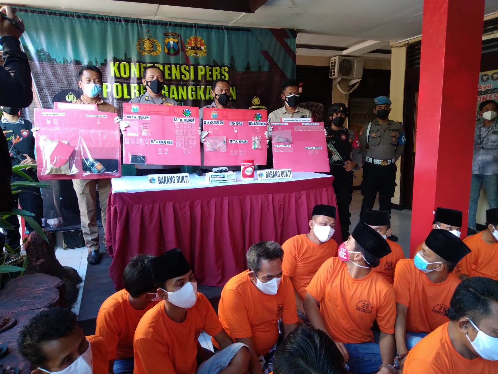 22 Budak Sabu Diringkus Polres Bangkalan