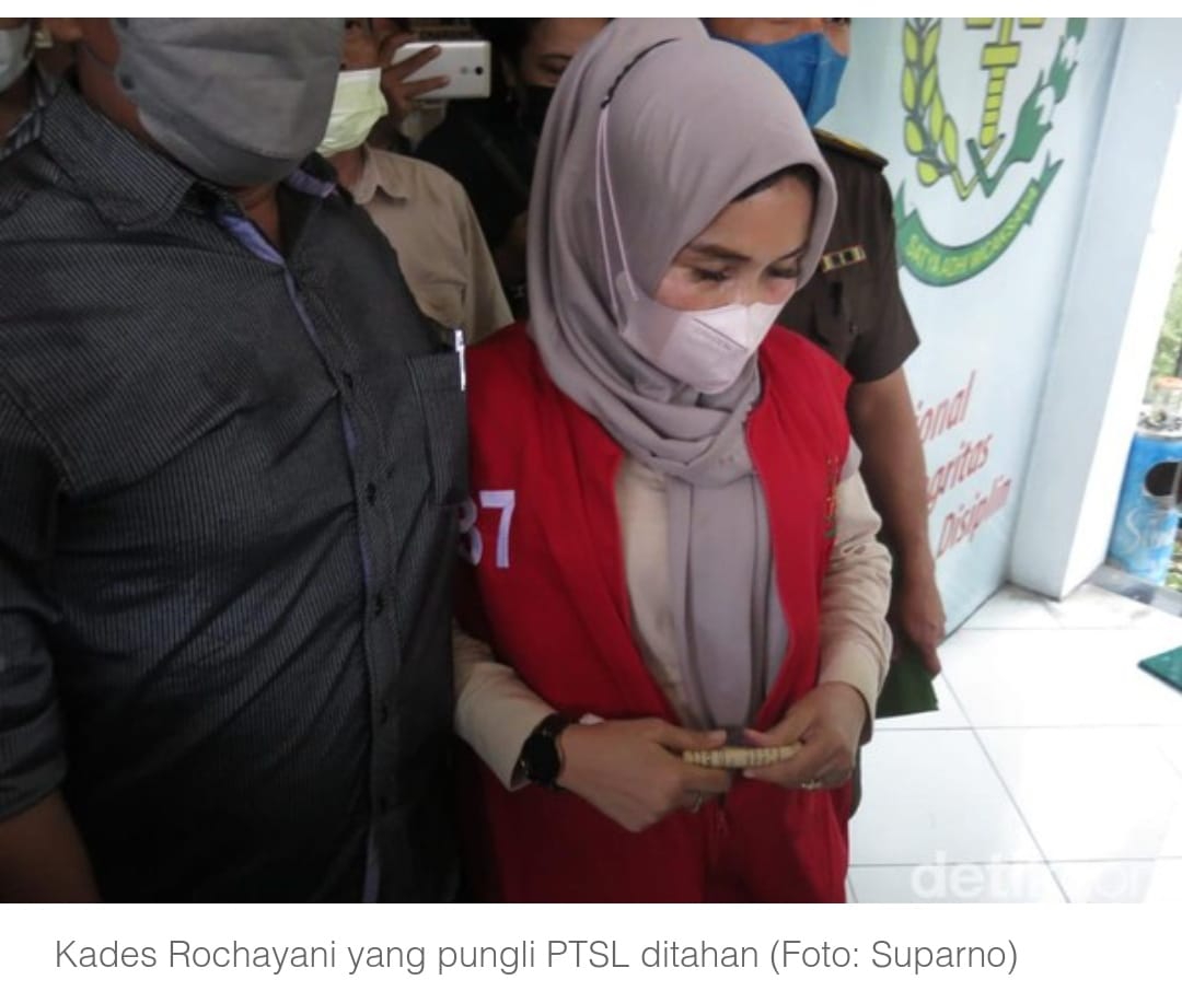 Diduga Pungli Pendaftaran Tanah, Kades Rochayani Ditahan