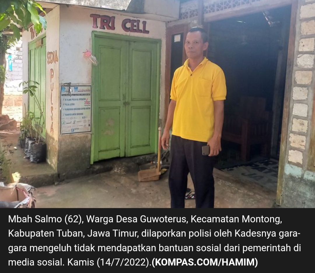Sindir Perangkat Desa di Facebook, Kakek Salmo Dilaporkan ke Polres