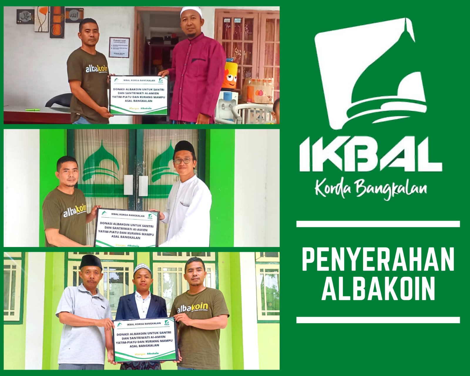 Alhamdulillah! Donasi Perdana Alba Koin Telah Disalurkan
