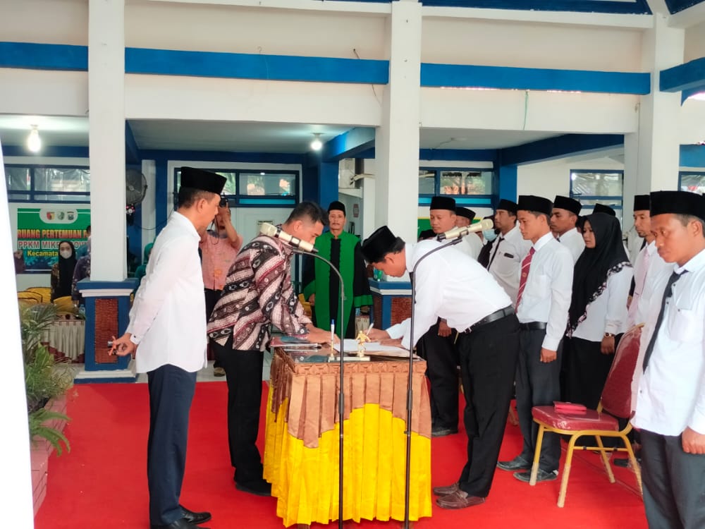 Hadiri Pelantikan BPD, ini Pesan Kadis DPMD Sampang