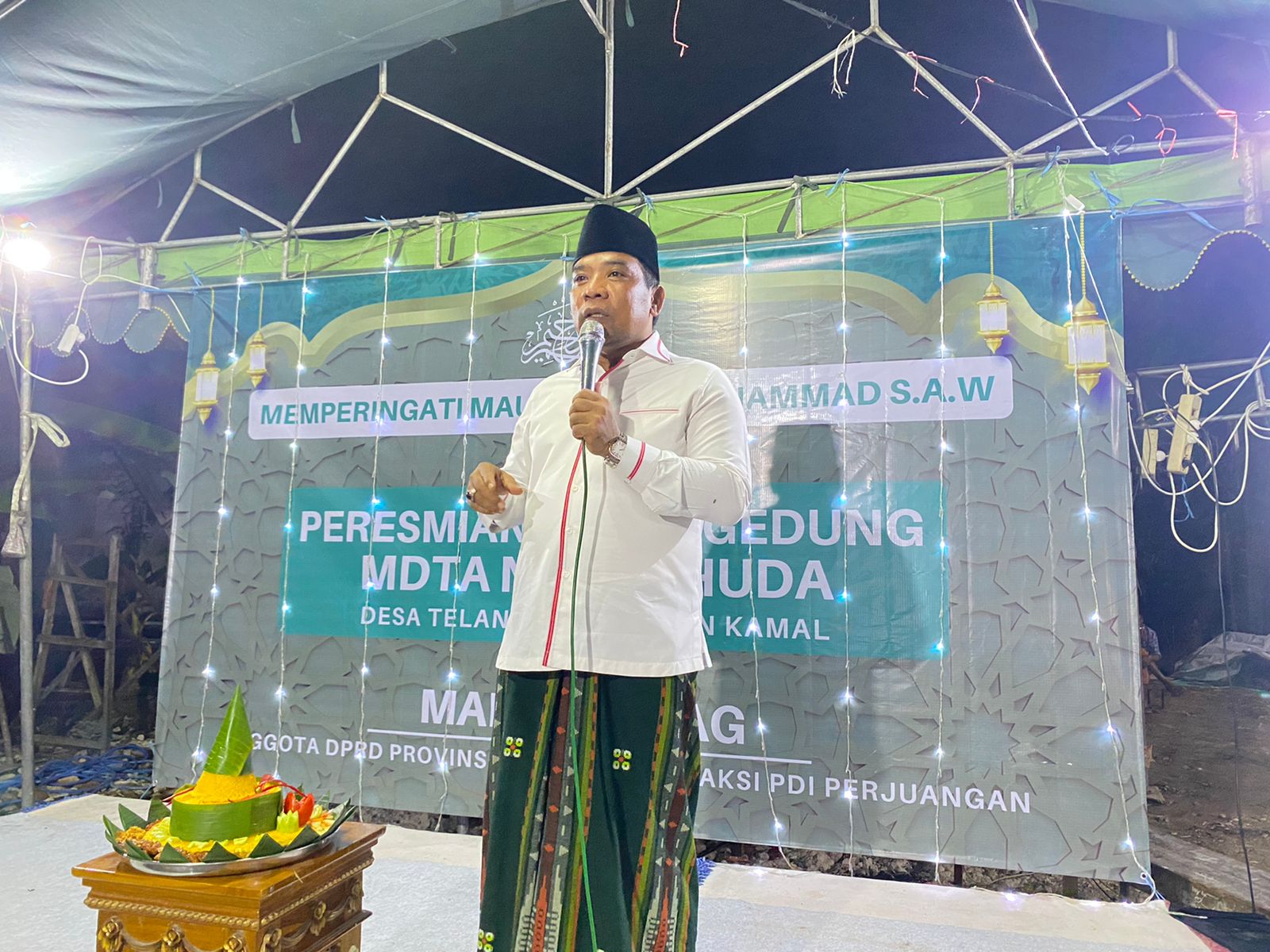 Peresmian  Gedung MDTA Bertepatan Dengan HSN, Mahfud S.Ag: Ini Hadiah Untuk Santri