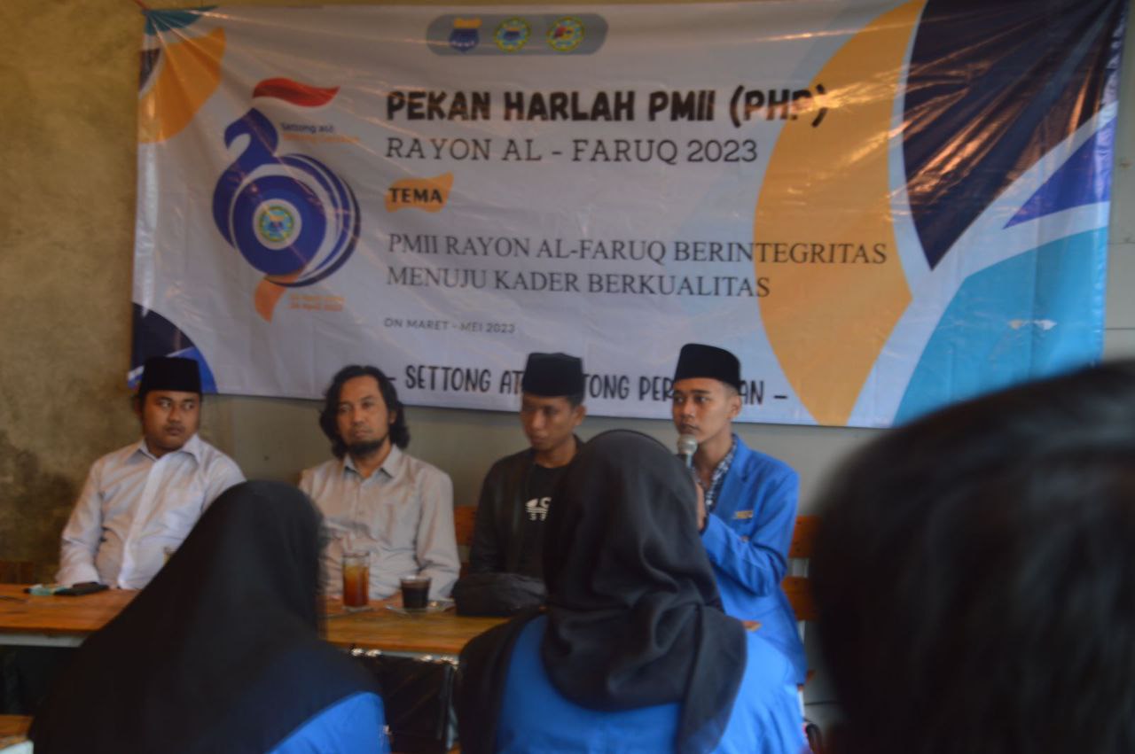 Harlah ke 19  PMII Rayon Al Faruq, Berintegritas Menuju Kader Berkualitas