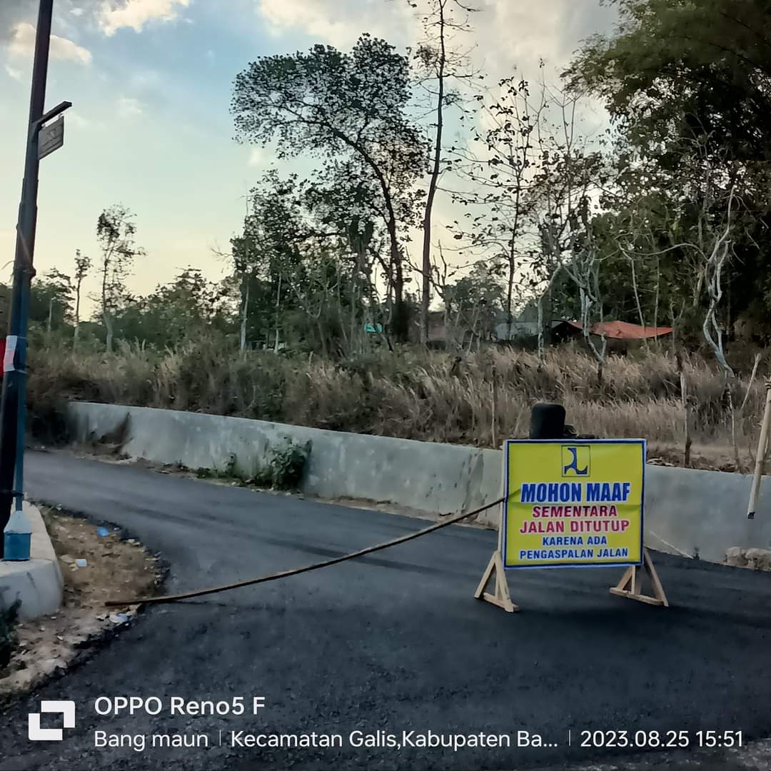 65 Jalan Poros Kabupaten di Bangkalan Diperbaiki