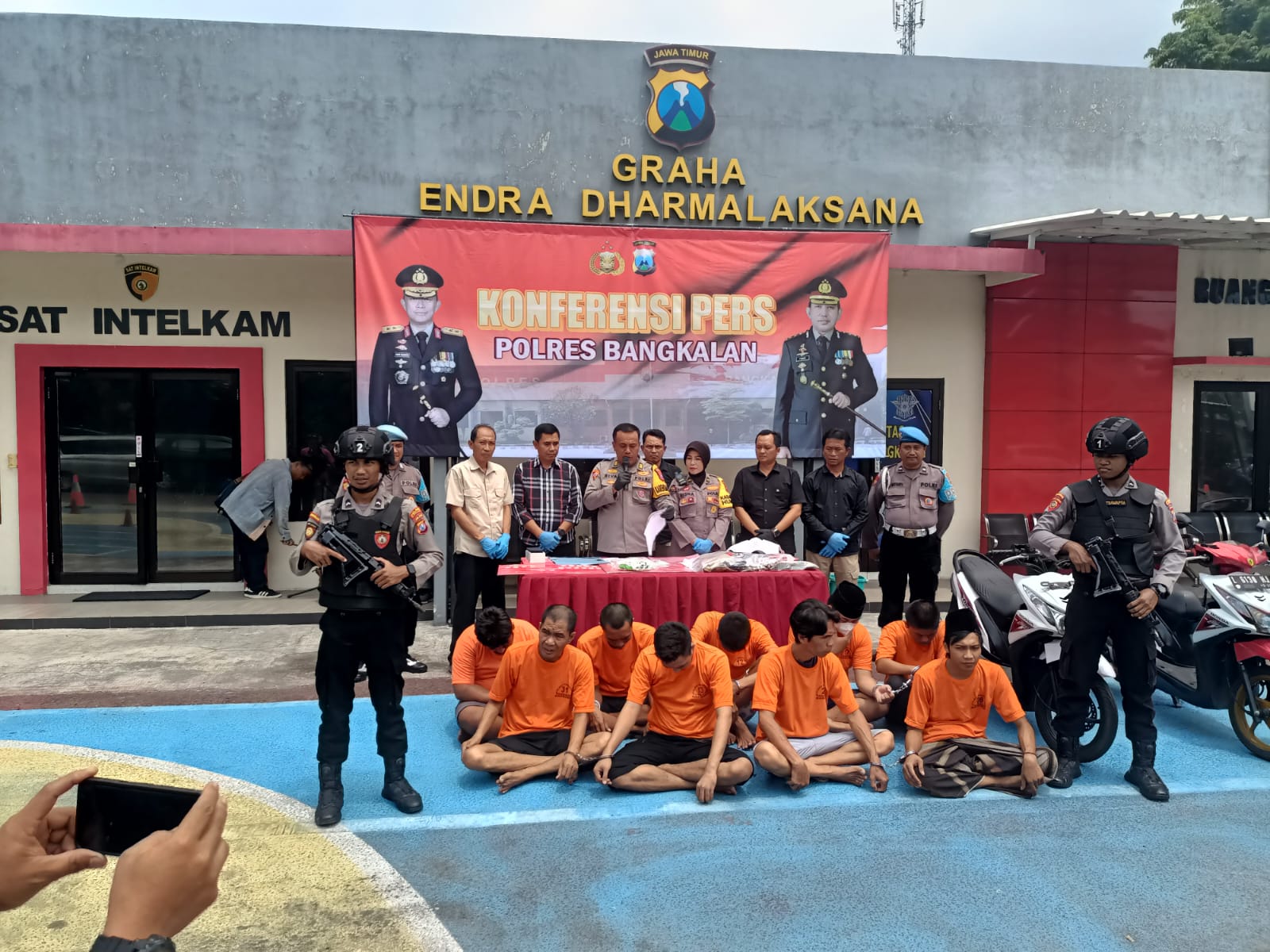 Polres Bangkalan Ringkus Budak Sabu Hingga Spesialis Curanmur