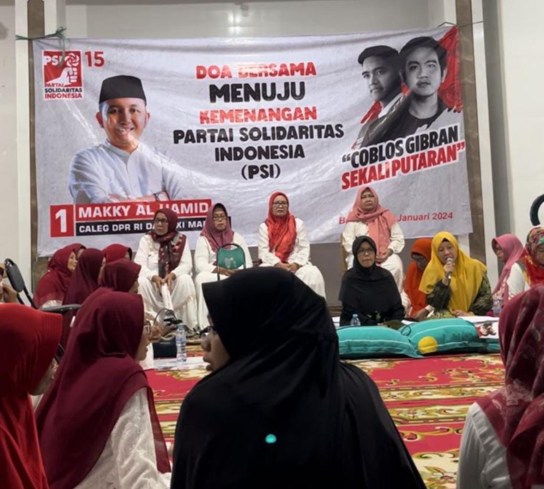 Emak-Emak di Bangkalan Do’akan Makki Al-Hamid, Caleg PSI, Jadi DPR RI