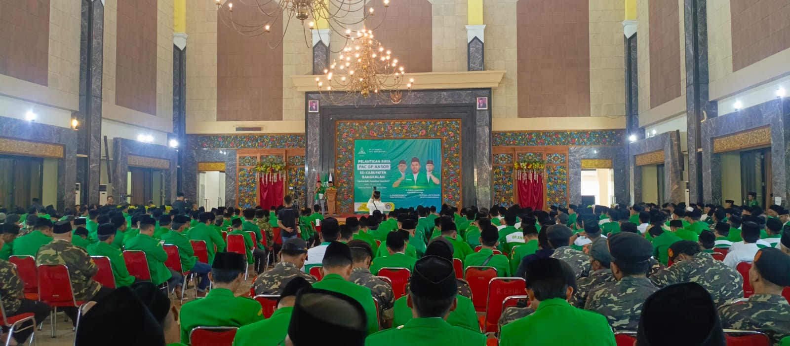 Pelantikan Raya PAC GP Ansor Bangkalan, Jadikan Momen Soliditas Kader, Agar Tak Mudah Terpecah Belah