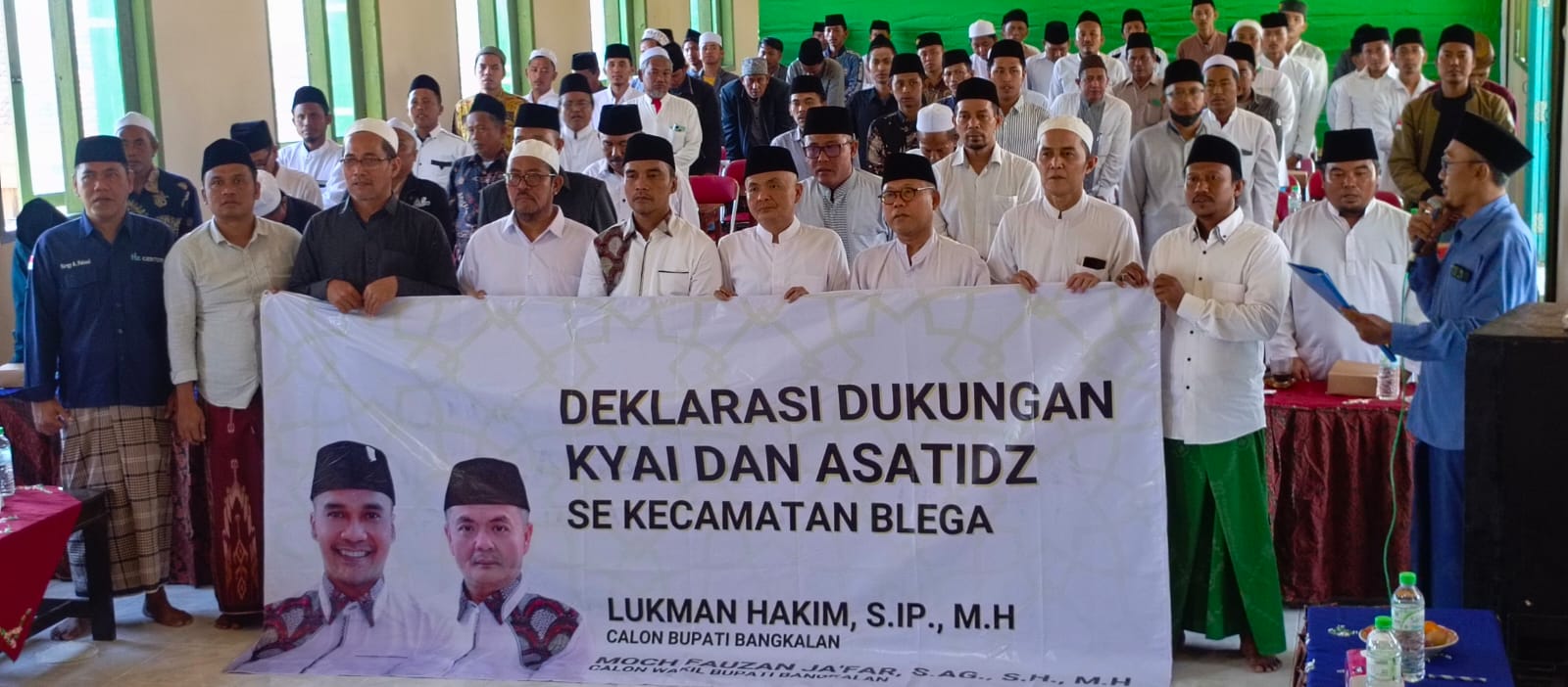 Kiai dan Asatidz se-kecamatan Blega, Deklarasi Dukung Lukman-Fauzan di Pilkada Bangkalan