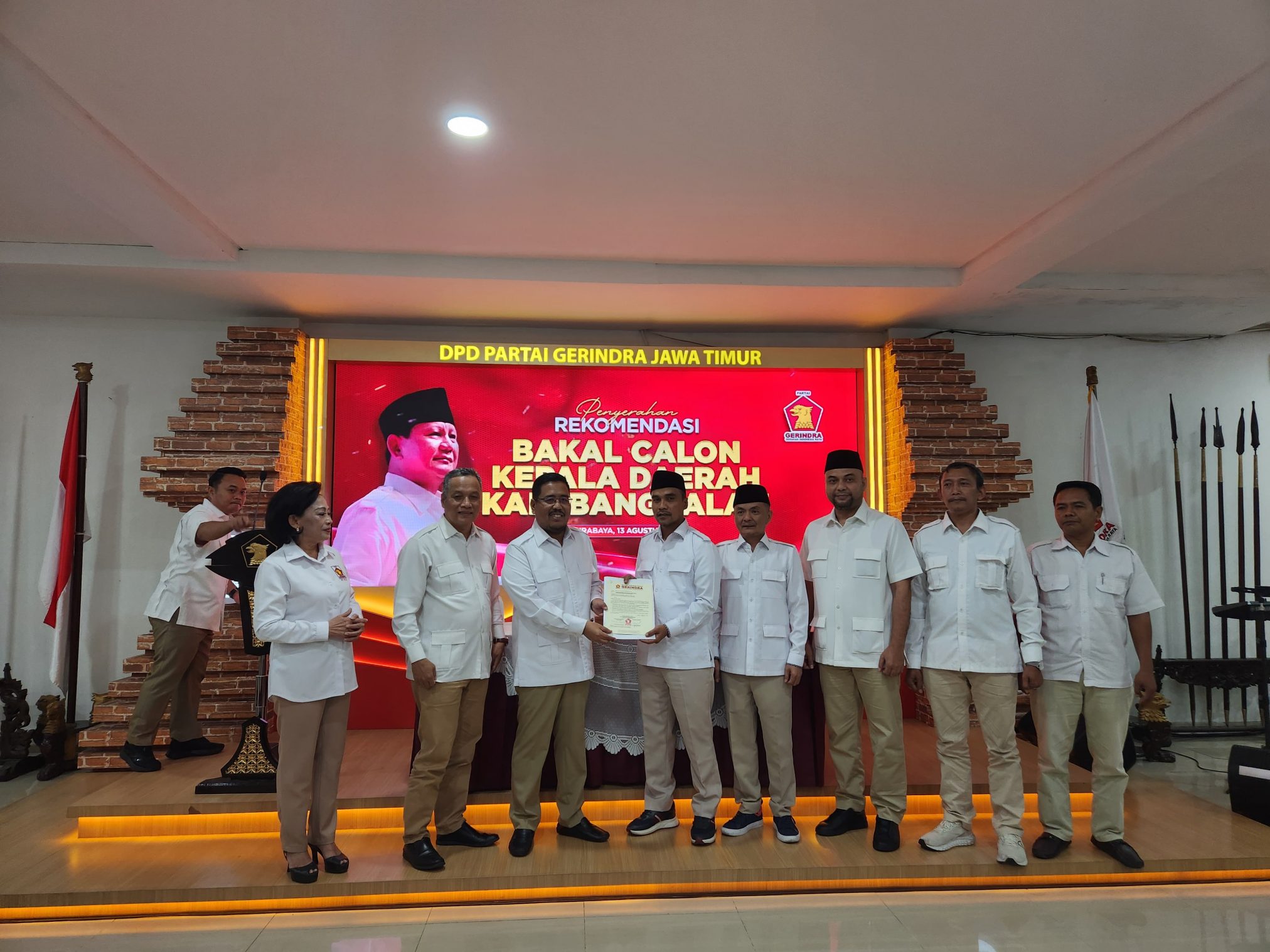 Pilkada Bangkalan, Rekom Gerindra  Mendarat Ke Pasangan Lukman Hakim- Fauzan Dja’far
