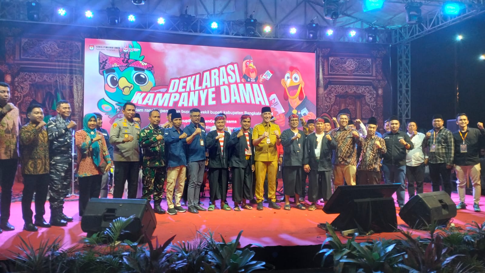 Pilkada 2024, KPU Bangkalan Gelar Deklarasi Kampanye Damai