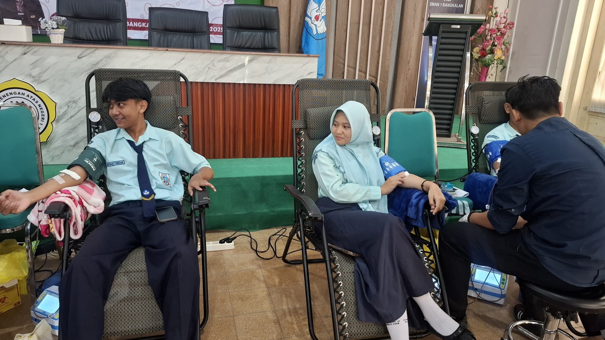 Ratusan Siswa di Bangkalan Donor Darah Peringati Hari Anak Nasional