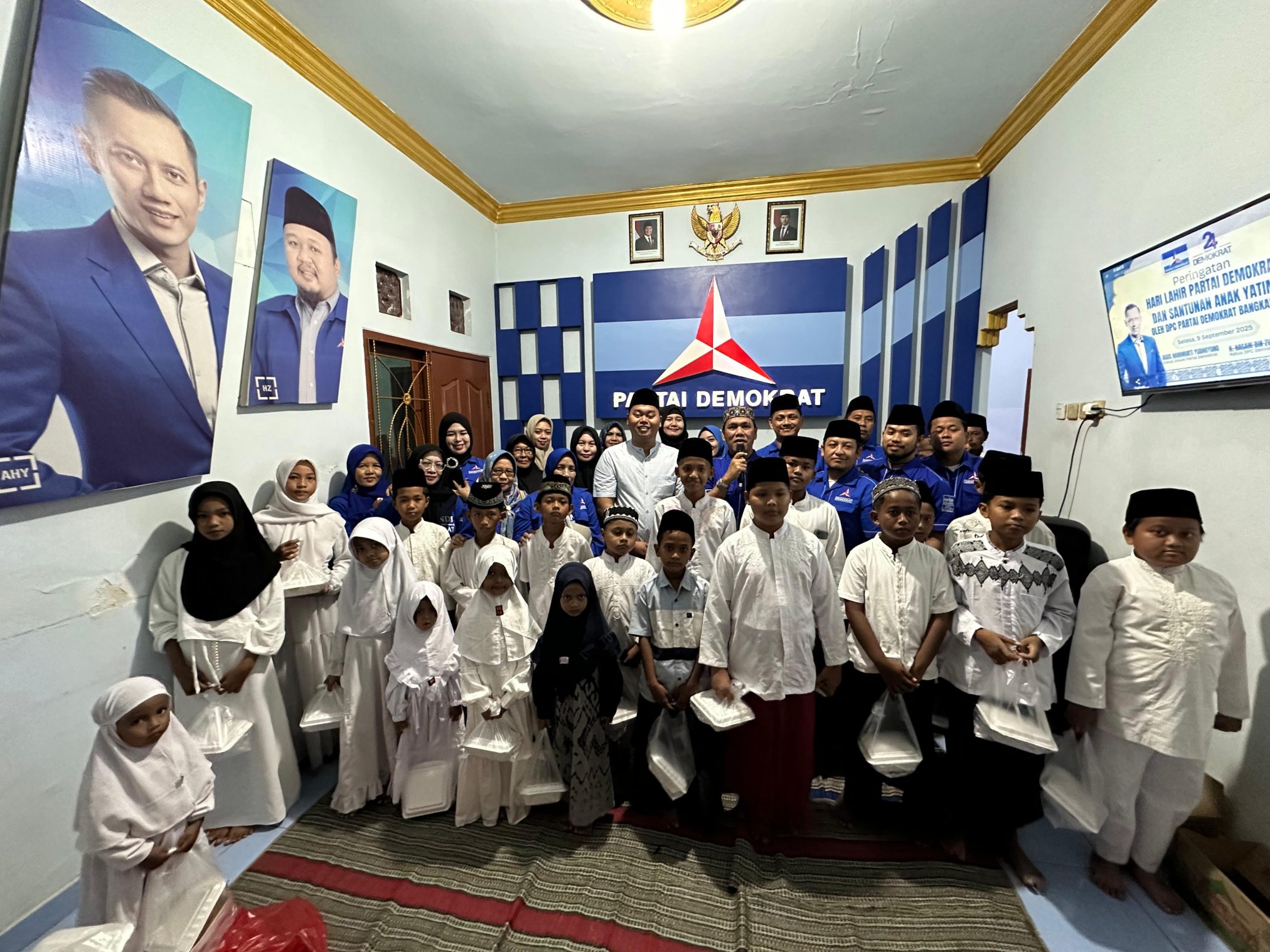 Demokrat Bangkalan Peringati Harlah ke-24 dengan Virtual Meeting dan Aksi Sosial